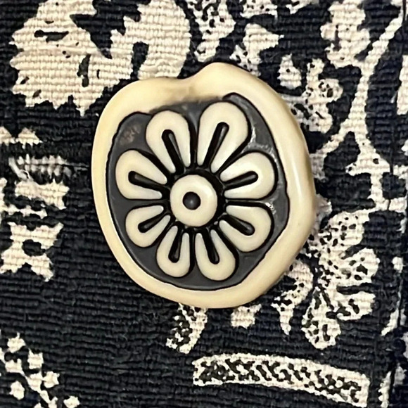 Coldwater Creek | Silk & Cotton paisley floral blazer jacket Women’s size PM M - Picture 3 of 8